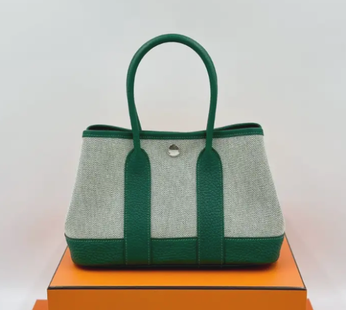 에르메스 네오 가든 파티 23 백 바이킹 캔버스 네곤다 & 팔라듐 하드웨어 에크류 베르 모옌