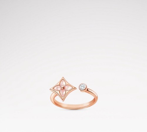 루이비통 컬러 블라썸 미니 스타 반지 로즈골드
