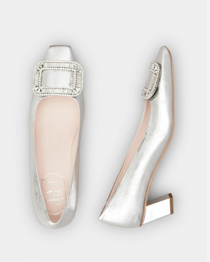 로저비비에 Woman Silver 벨 비비에 펌프스