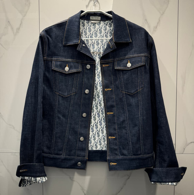 디올 오블리크 데님 자켓