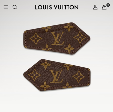 루이비통 LV 백스테이지 헤어 클립 투알