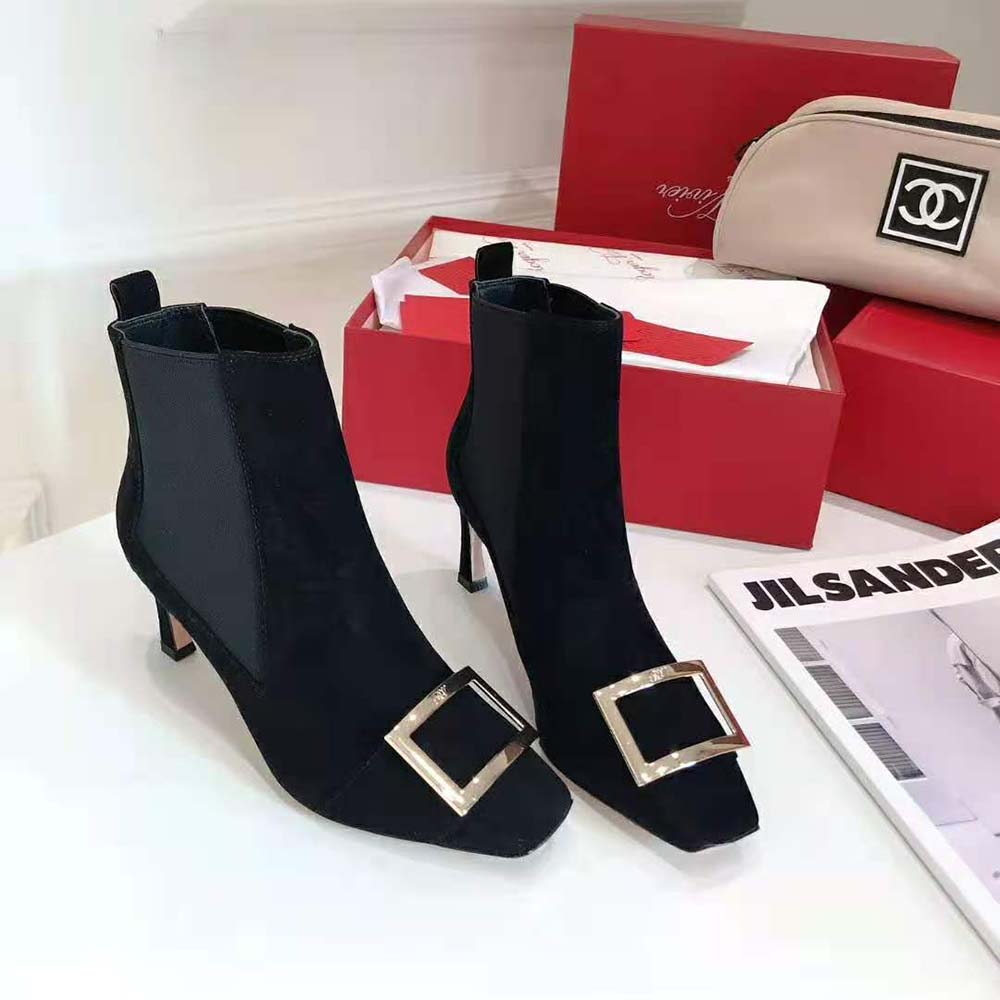 로저비비에 트럼펫 메탈 버클 첼시 부츠