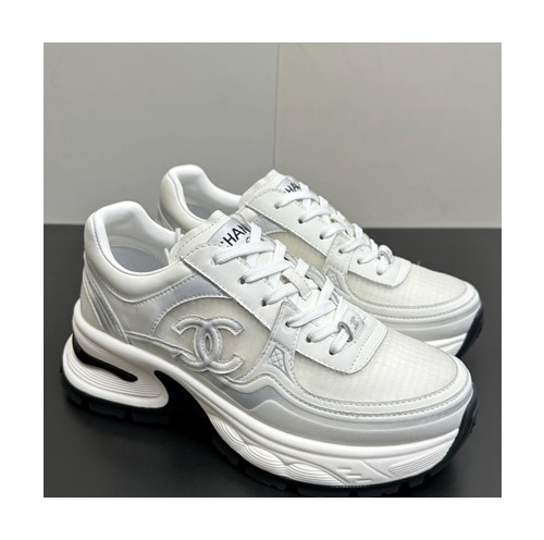 샤넬 2026 cc 로고 카프스킨 러너 스니커즈