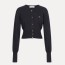 비비안 웨스트우드 베아 크롭 가디건 블랙
