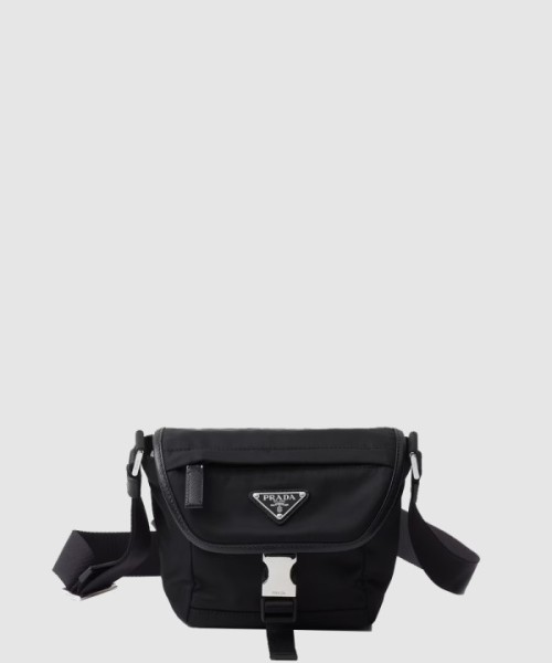 프라다 리나일론 및 사피아노 가죽 숄더백 2VD070