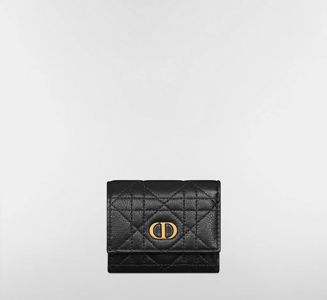 디올 Caro Hibiscus L형 지퍼 지갑