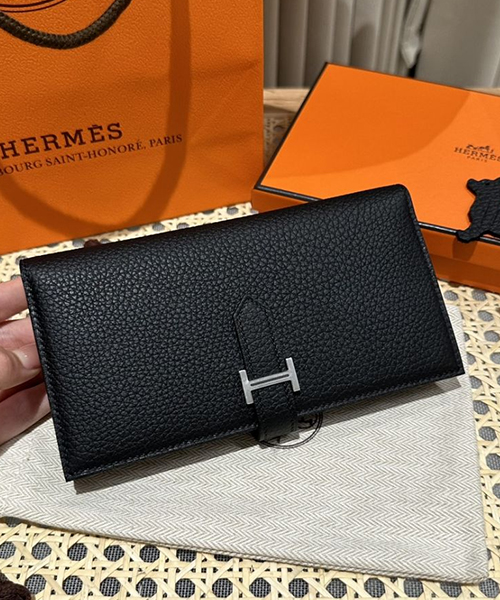 에르메스 베안 장지갑 (금장/은장) 앱송 + 악어가죽