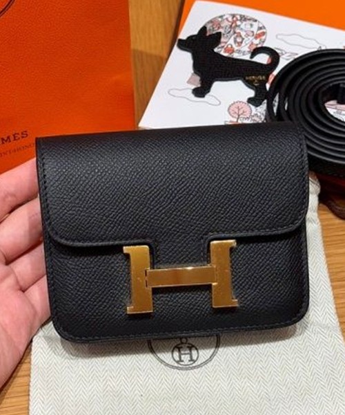 에르메스 콘스탄스 슬림 올수공 (컬러 누아(블랙)) (금장)