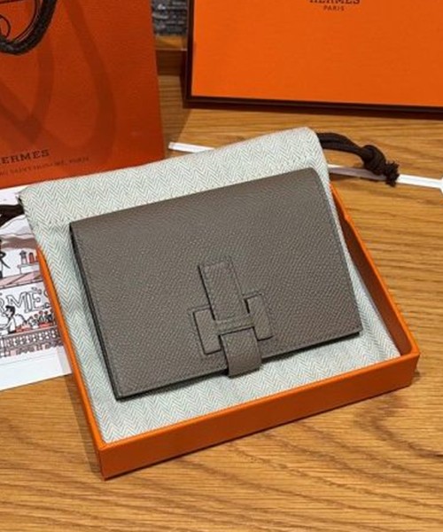 에르메스 뉴 H 파상 앱송 반지갑 올수공 (컬러 그리 아스팔트)