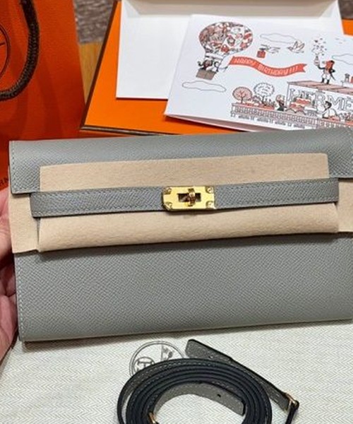 에르메스 켈리 투 고 미니백 앱송 (컬러 그리 무엣 금장)