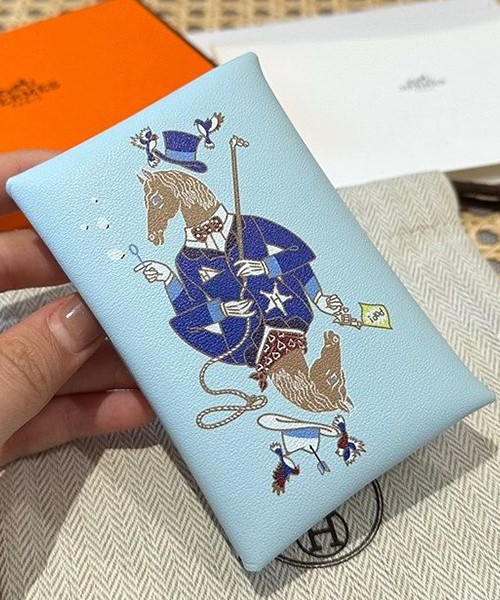 에르메스 칼비 듀오 카드지갑