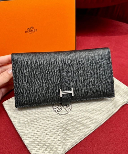 에르메스 베안 장지갑(올수공) 금장 은장