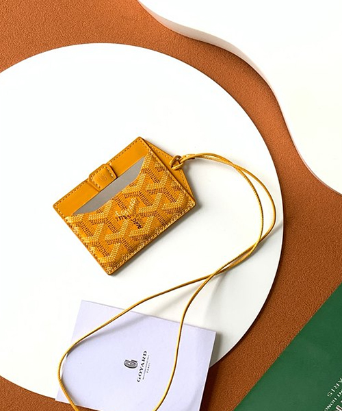 고야드 비너스 미러 카드홀더 (컬러 옐로우)