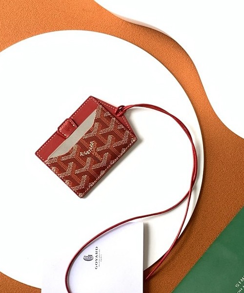 고야드 비너스 미러 카드홀더 (컬러 레드)