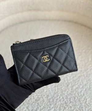 샤넬 클래식 지퍼 카드지갑 ap3179 (캐비어 금장)