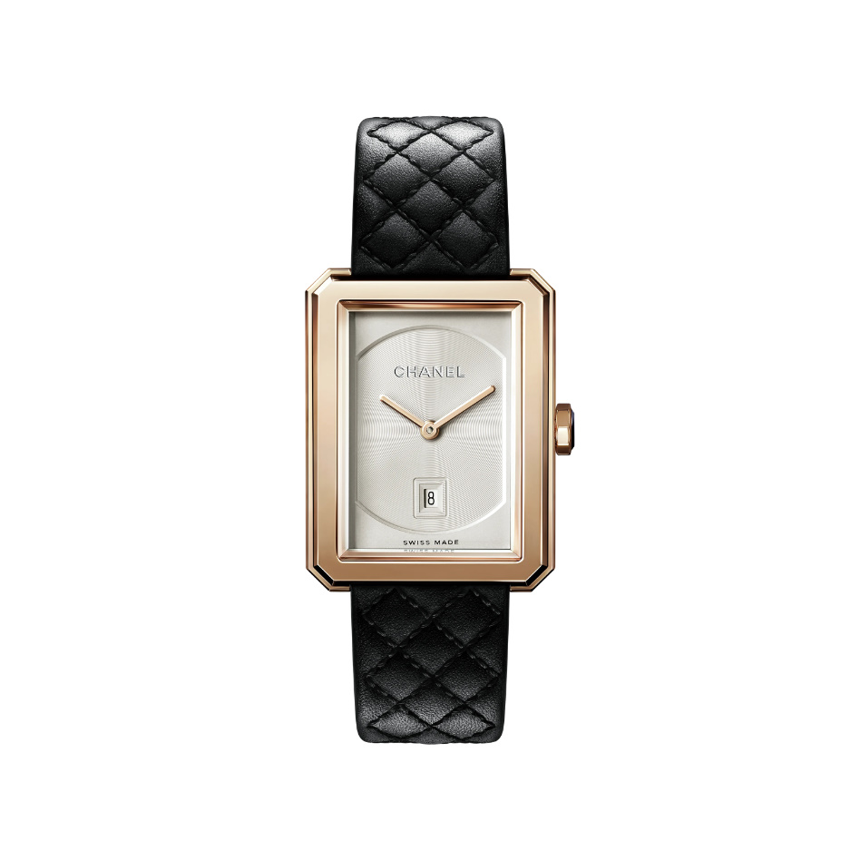 샤넬 BOY·FRIEND 워치 34.6 x 26.7 x 7.3mm 베이지 골드
