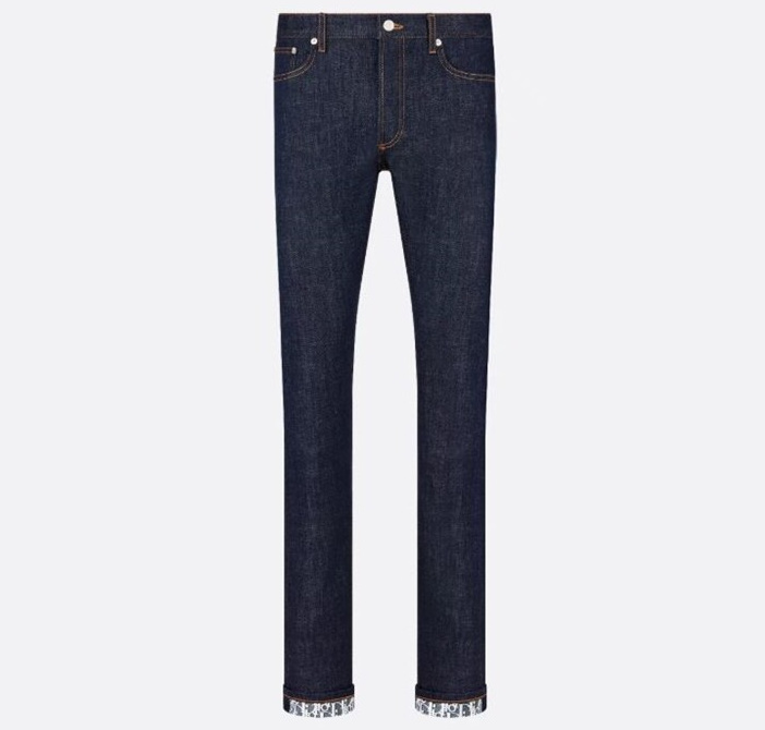 디올 남자 오블리크 슬림핏 진 청바지