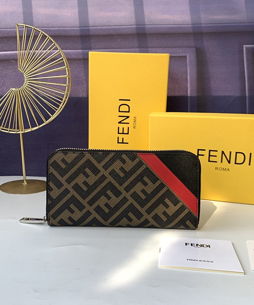 펜디 FF 모티프 지퍼 어라운드 월렛 0082