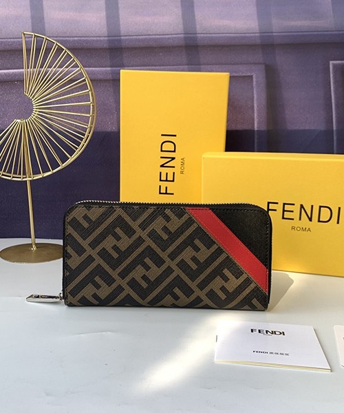 펜디 FF 모티프 지퍼 어라운드 월렛 0082