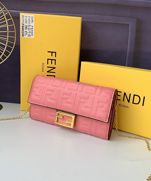 펜디 바게트 컨티넨탈 체인 지갑 0076