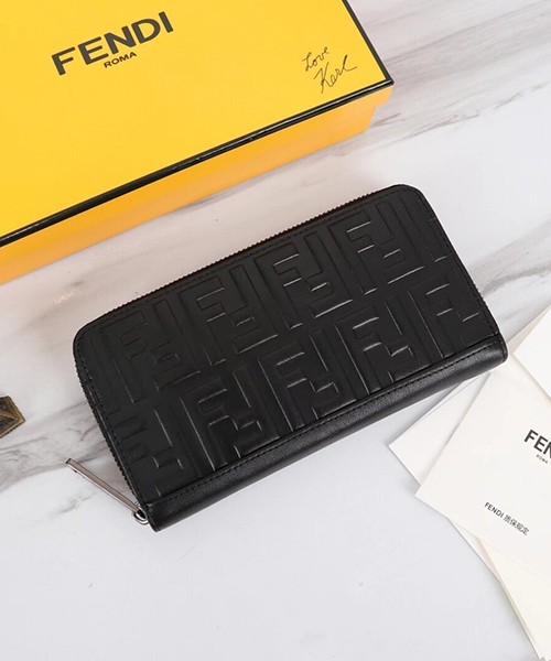 펜디 FF 로고 지퍼 장지갑 0048
