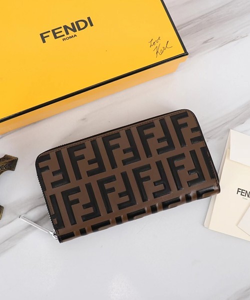 펜디 FF 로고 지퍼 장지갑 0047