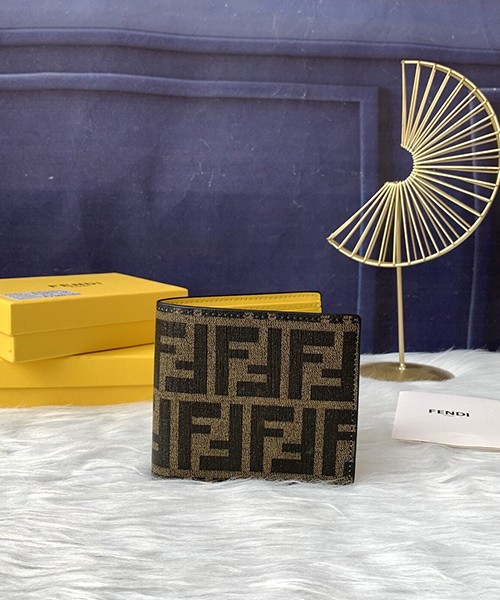 펜디 FF 자카드 반지갑 0028