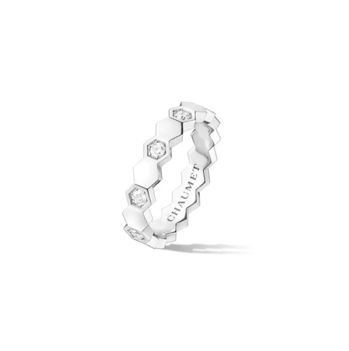 비 드 쇼메 링 화이트 골드