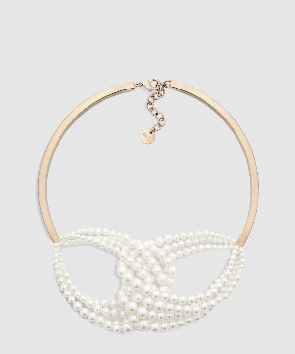 디올 D-Bow 목걸이 N2821