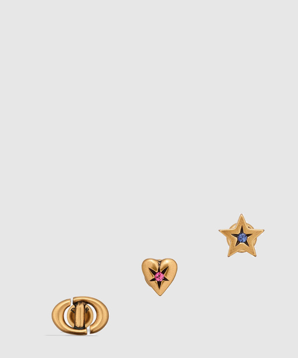 디올 Lucky Charms 스터드 귀걸이 E3294