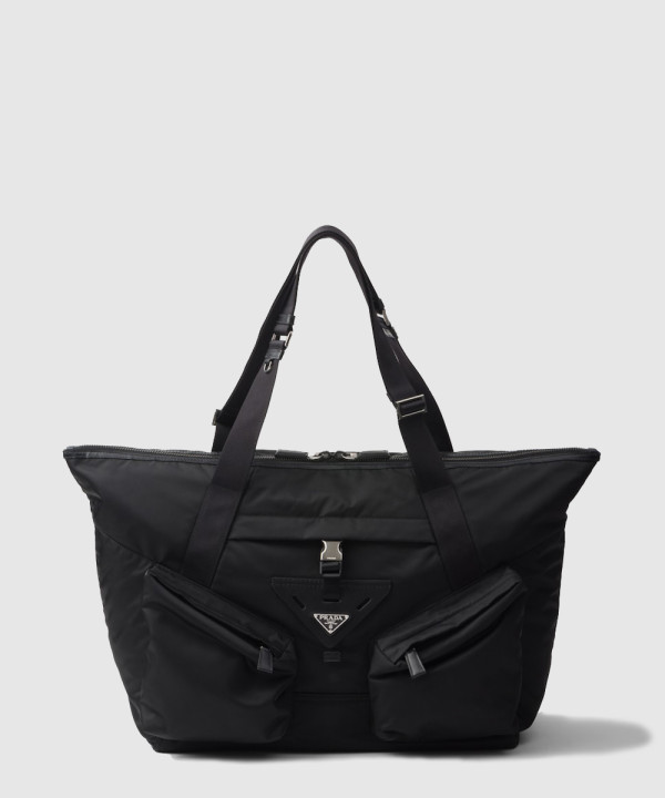 프라다 리나일론 및 가죽 트래블백 2VC040