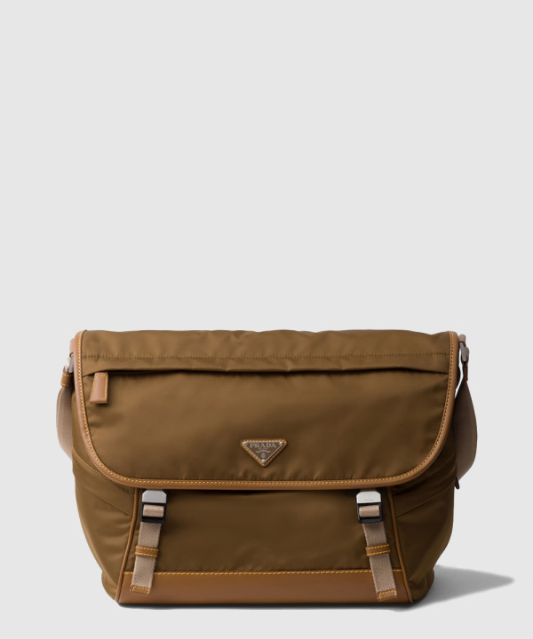 프라다 리나일론 및 가죽 숄더백 2VD052