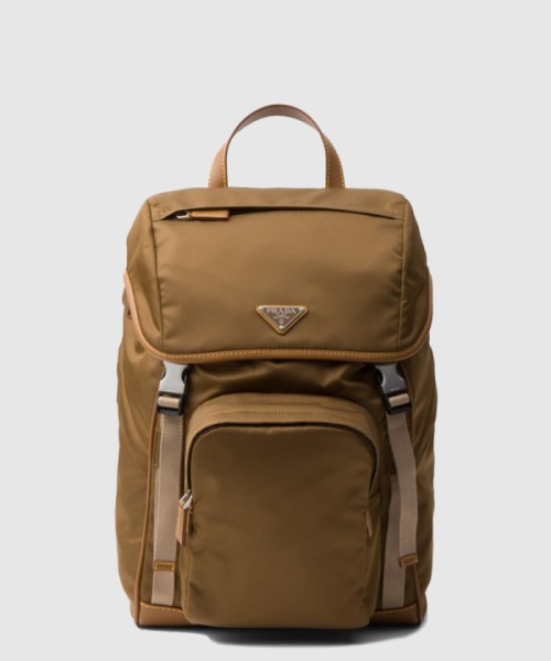 프라다 리나일론 및 가죽 백팩 2VZ135