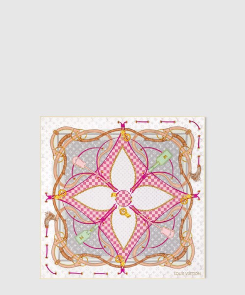 루이비통 플라워 앤드 스트랩 스퀘어 90