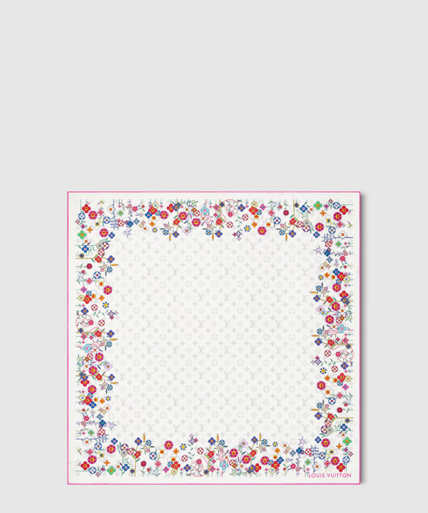 루이비통 LV x TM 모노그램 슈퍼플랫 플라워 스퀘어 90 M96263