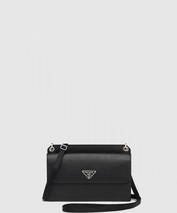 프라다 삼각 로고 사피아노 폰 홀더 숄더백 2ZH107