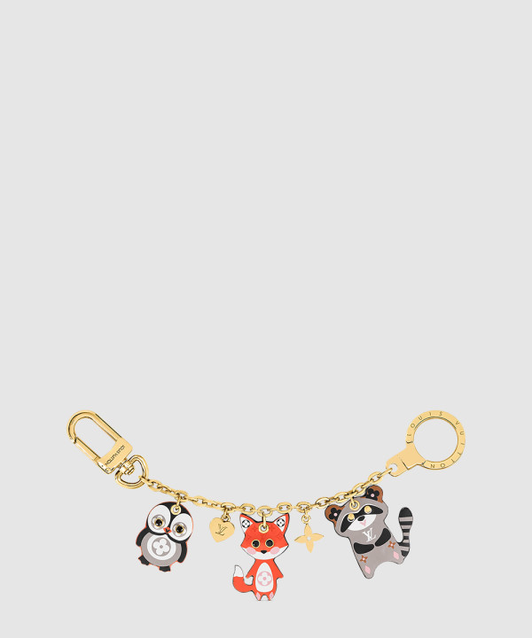 루이비통 콜간테 이 라베로 콘 카데나 동물 키홀더 M68997