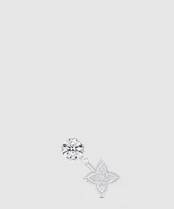 루이비통 다이아몬드 더블 스터드 귀걸이 Q06407