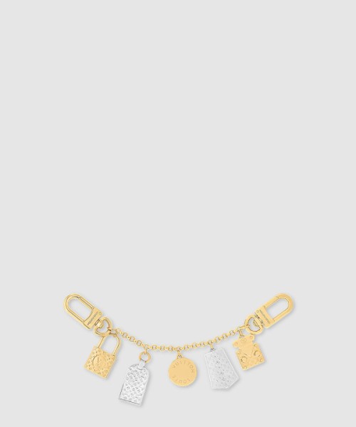 루이비통 체인 나노그램 아이콘 키 홀더 M01314