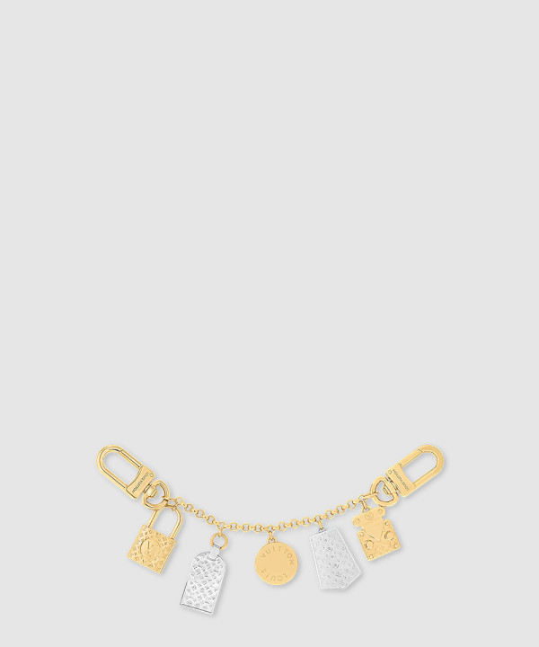 루이비통 체인 나노그램 아이콘 키 홀더 M01314