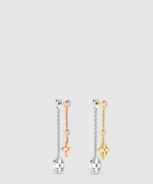 루이비통 이딜 블라썸 긴 귀걸이 Q96413