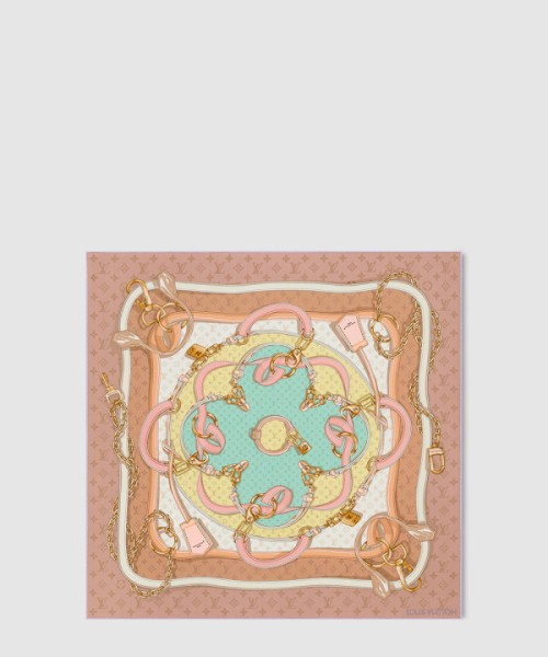 루이비통 플라워 앤드 스트랩 스퀘어 70 M79924