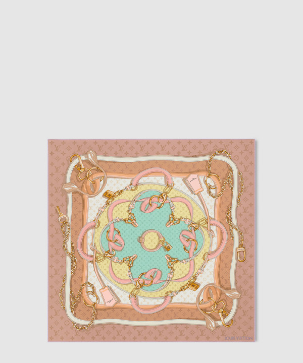 루이비통 플라워 앤드 스트랩 스퀘어 70 M79924