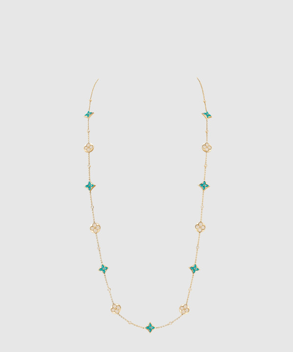 루이비통 컬러 블라썸 BB 멀티 패턴 롱 목걸이 Q94887