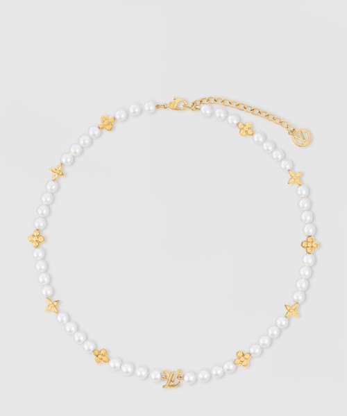 루이비통 마이 LV 펄 콜리에 목걸이 M01990