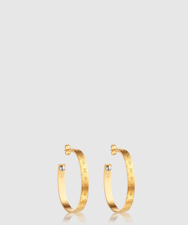 루이비통 나노그램 후프 귀걸이 M00220