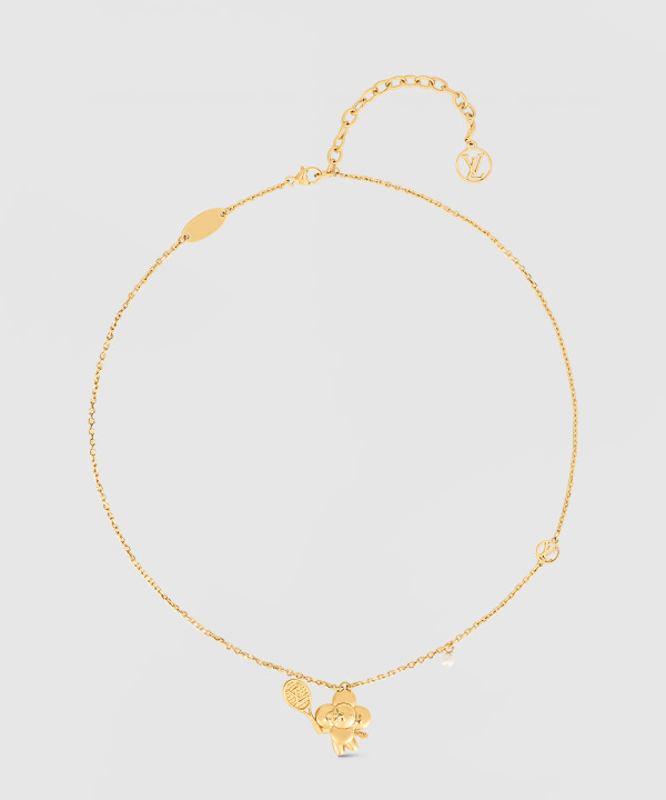 루이비통 비비엔 온 더 코트 목걸이 M00755