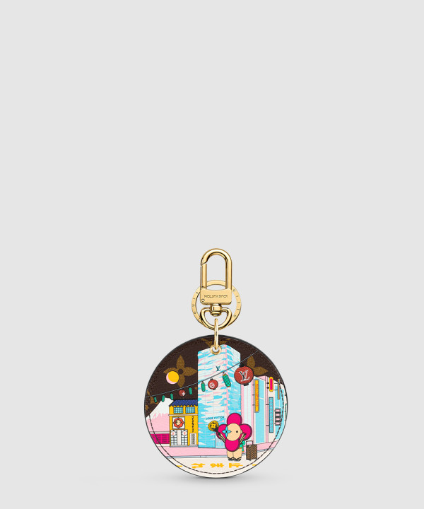 루이비통 일러스트 Xmas 도쿄 백 참 & 키 홀더 M00881