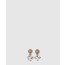 미우미우 크리스털 장식 메탈 이어링 5IO210