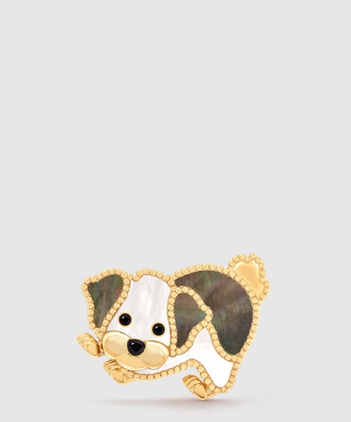 반클리프 럭키 애니멀 비숑 프리제 클립 9RV00